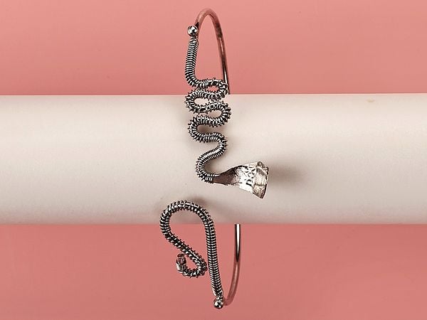 Exotic India Unique Upper Arm Snake Design Bracelet