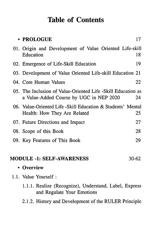 Exotic India Value-Oriented Life-Skill Education (Compulsory Common Value Added Course (CVAC) 