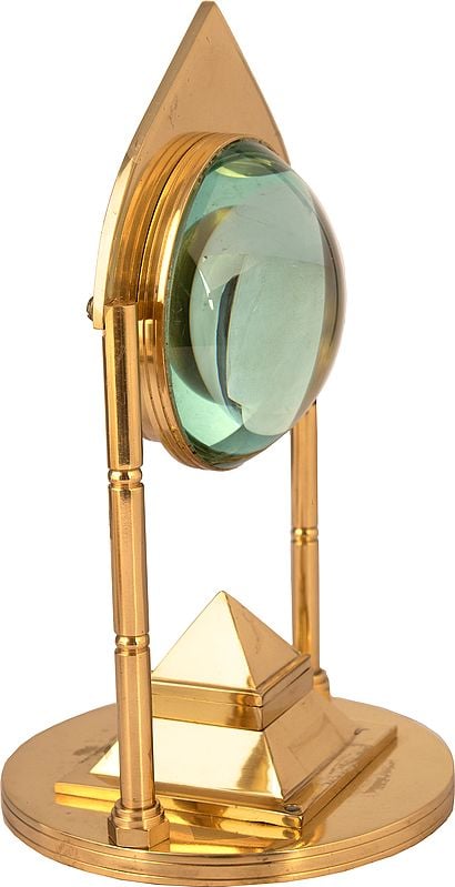 Exotic India Vastu Pyramid And Shri Yantra With Magnifying Glass