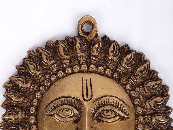 Exotic India Vastu Shankh Design God Surya Wall Hanging 