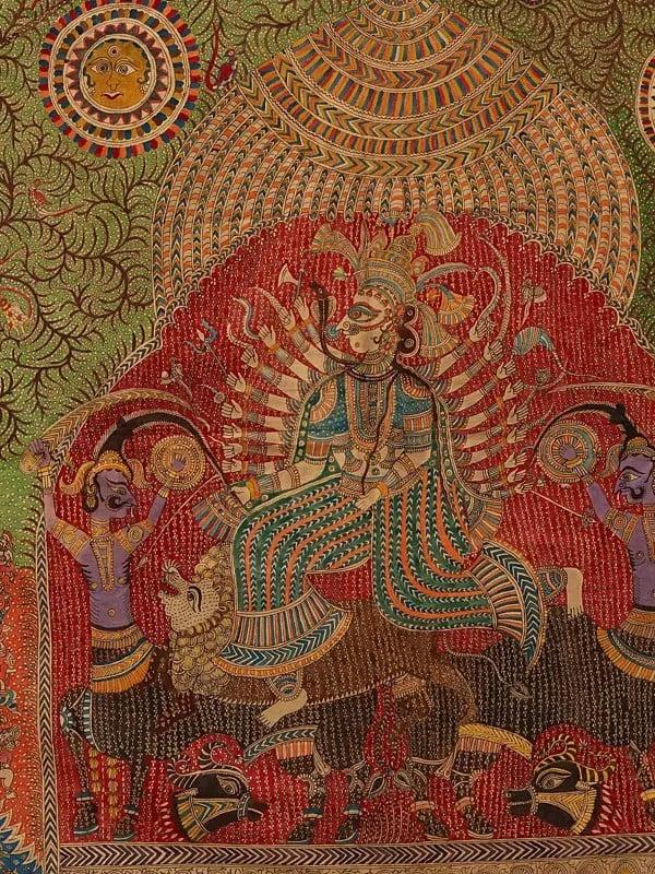 Exotic India Visat Mata - Mata Ni Pachedi Art | Madarpat Cotton