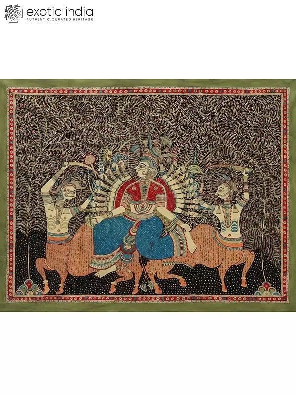 exotic india Visat Mata - Mata Ni Pachedi | Madarpat Cotton
