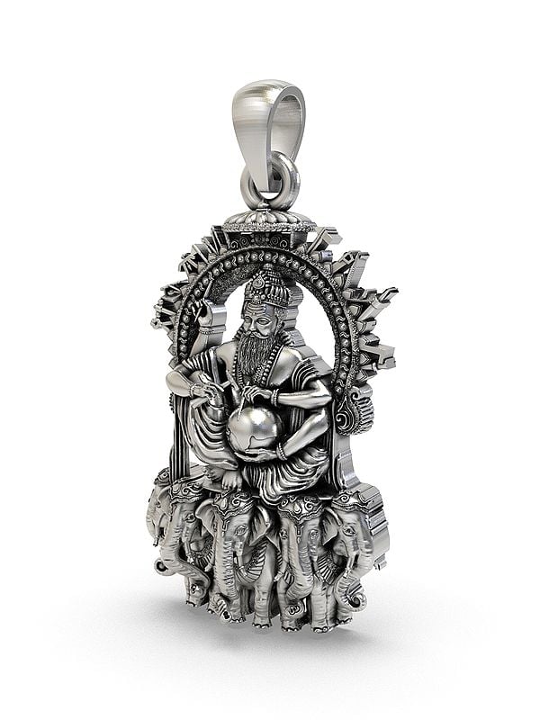 Exotic India Vishvakarman - Architect Of The Devas Pendant 