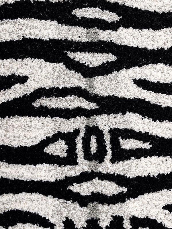 Exotic India White Tiger Wool Yogic Asana Mat From Mirzapur 