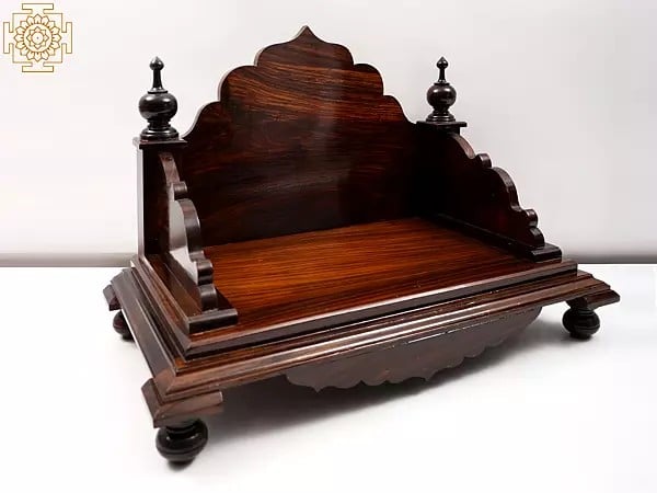 Exotic India Wooden Puja Temple | Spiritual Home Decor 