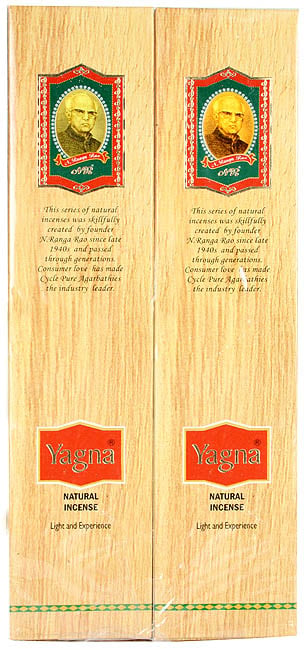 exotic india Yagna Natural Incense - Light and Experience (Price Per Six Packets) 