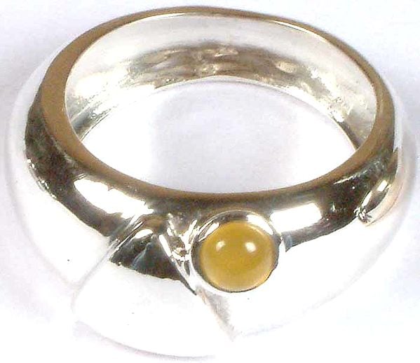 exotic india Yellow Chalcedony Ring | Chalcedony Stone Jewelry 