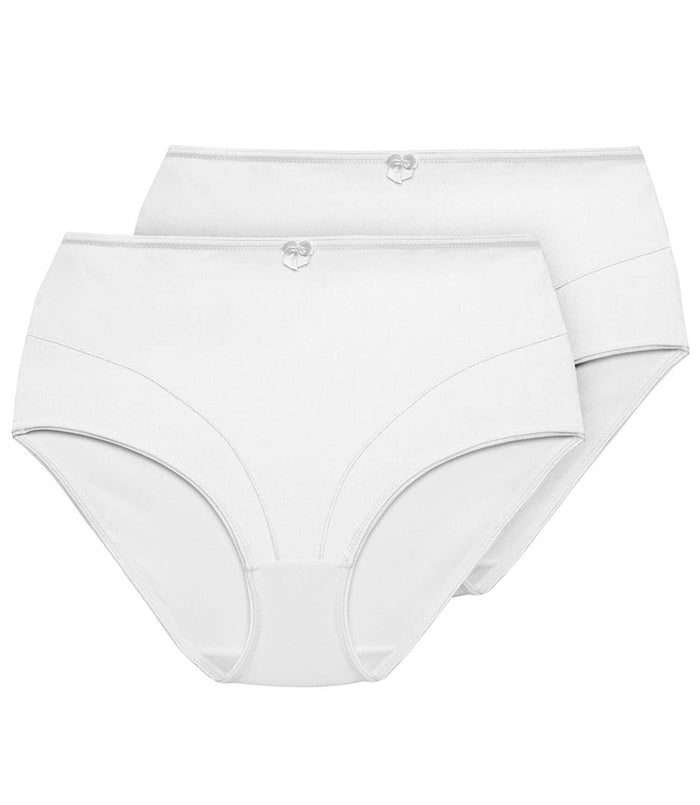 Exquisite Form Exquisite Form® 2-Pack Control Top Shaping Panties White