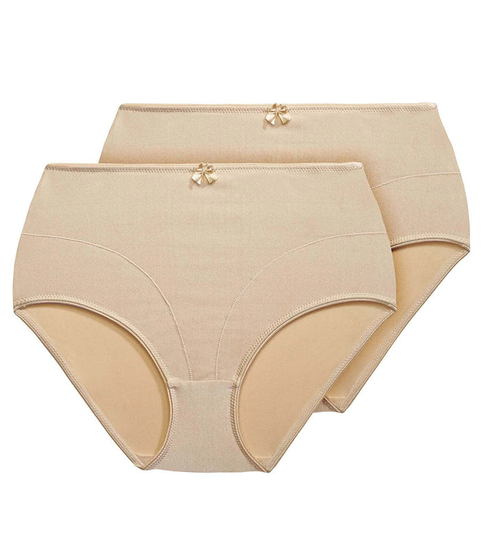 Exquisite Form Exquisite Form® 2-Pack Control Top Shaping Panties Nude