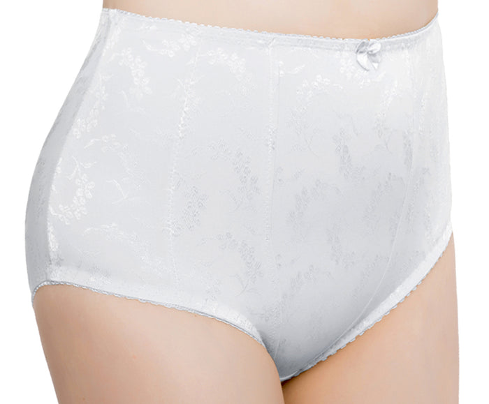 exquisite form Exquisite Form® 2-Pack Floral Jacquard Shaping Panties White