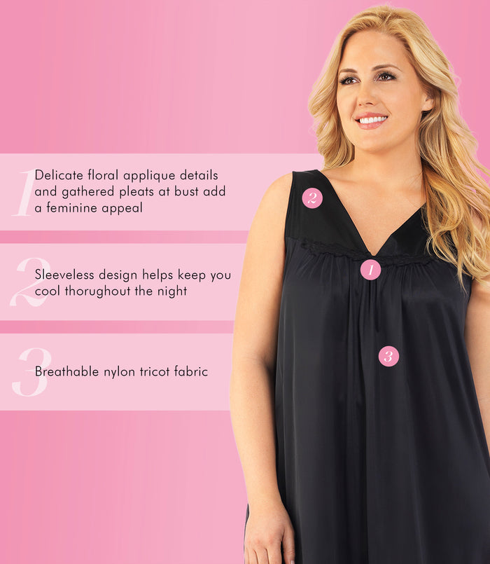 Exquisite Form Short Gown Midnight Black