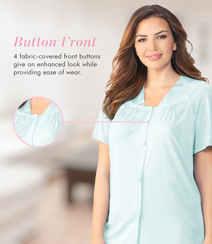 Exquisite Form Short Sleeve Pajama Azure Mist