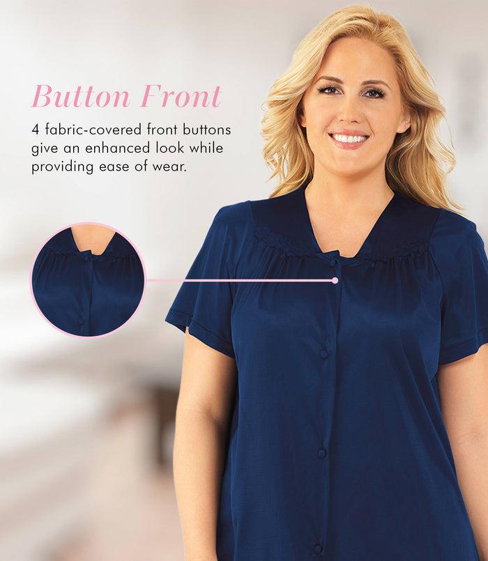 Exquisite Form Short Sleeve Pajama Navy