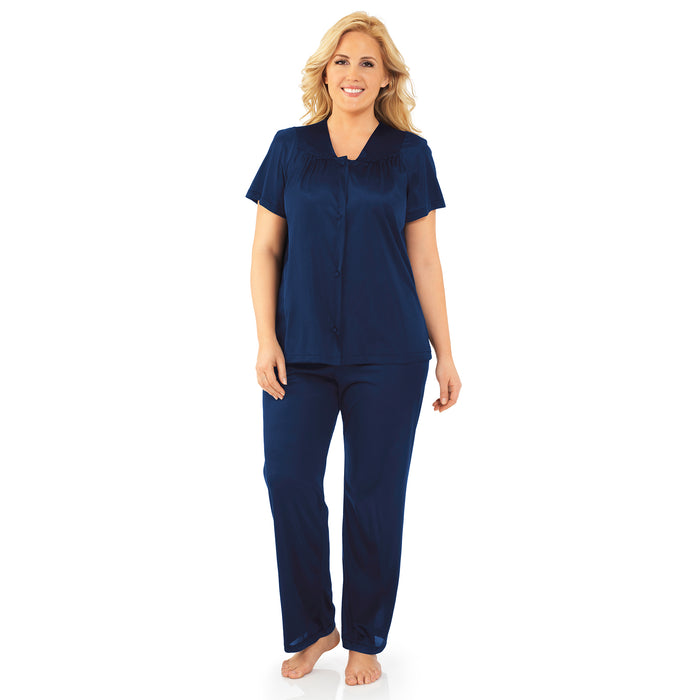 exquisite form Short Sleeve Pajama Navy