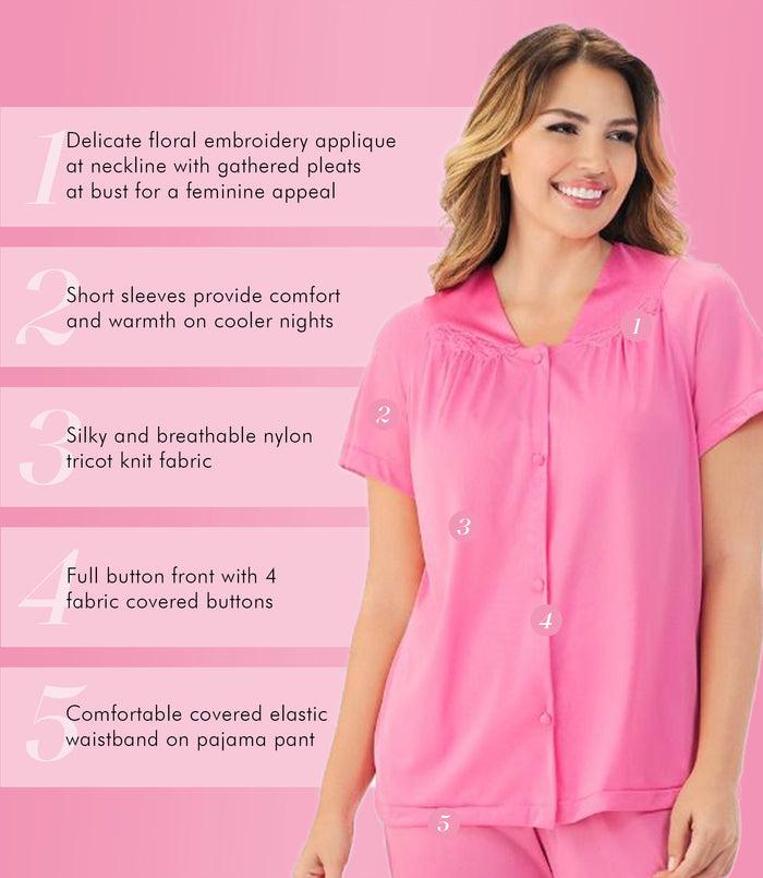 Exquisite Form Short Sleeve Pajama Perfumed Rose
