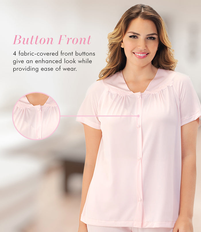 Exquisite Form Short Sleeve Pajama Pink Champagne