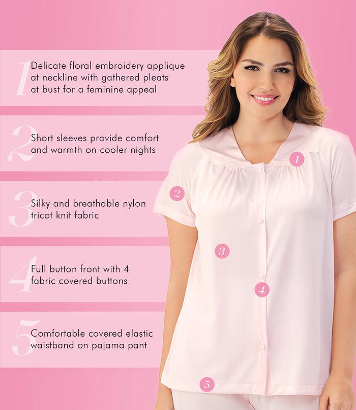 Exquisite Form Short Sleeve Pajama Pink Champagne