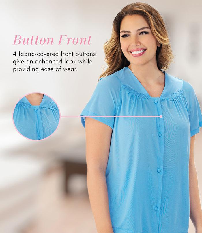 Exquisite Form Short Sleeve Pajama Purity Blue