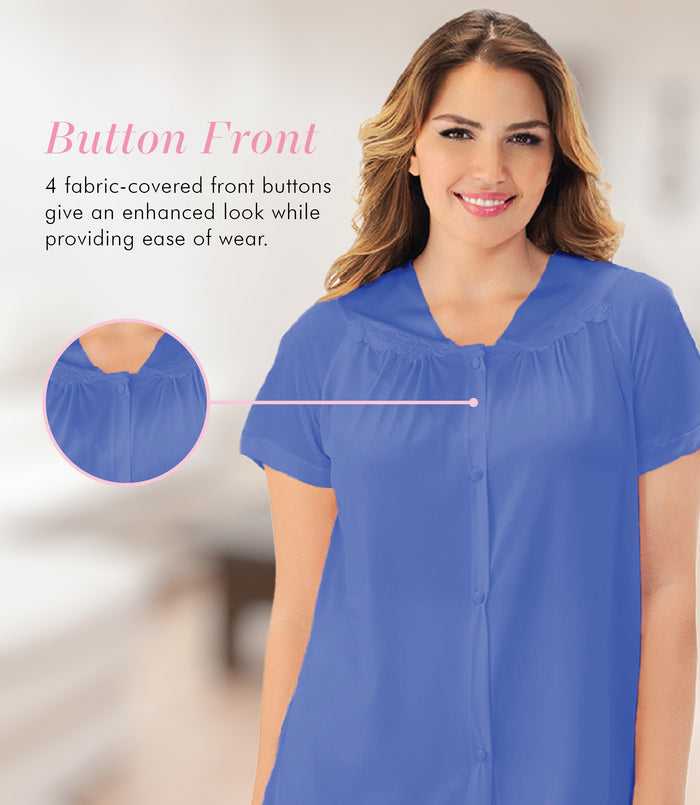 Exquisite Form Short Sleeve Pajama Rocky Blue