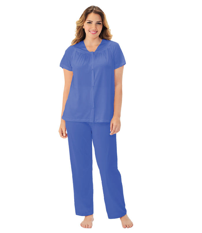 exquisite form Short Sleeve Pajama Rocky Blue