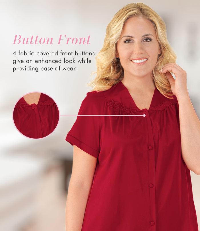 Exquisite Form Short Sleeve Pajama Sangria