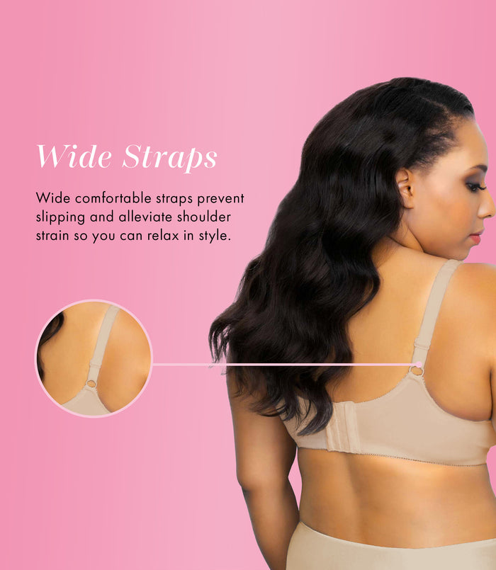 Exquisite Form FULLY® Cotton Soft Cup Wirefree Bra With Lace Damask Neutral
