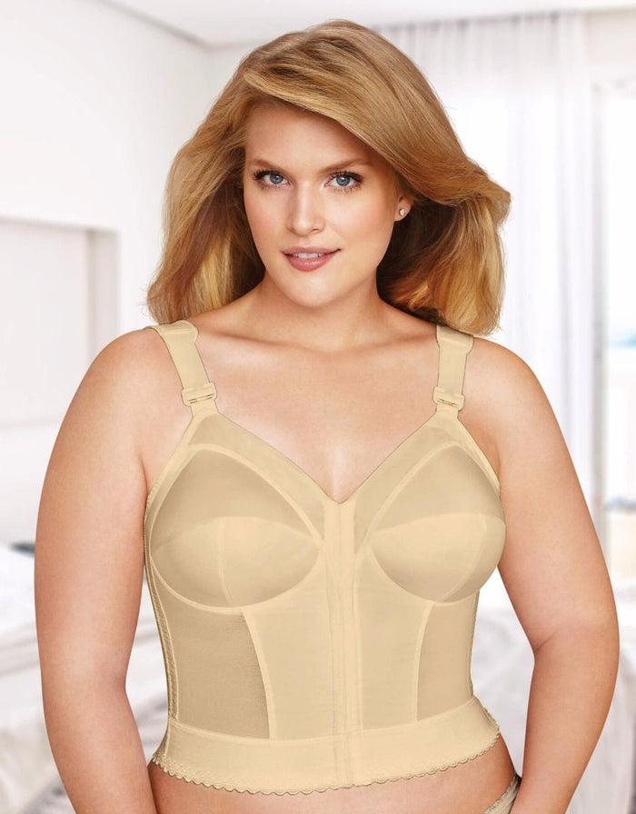 exquisite form FULLY® Front Close Wirefree Longline Posture Bra Beige