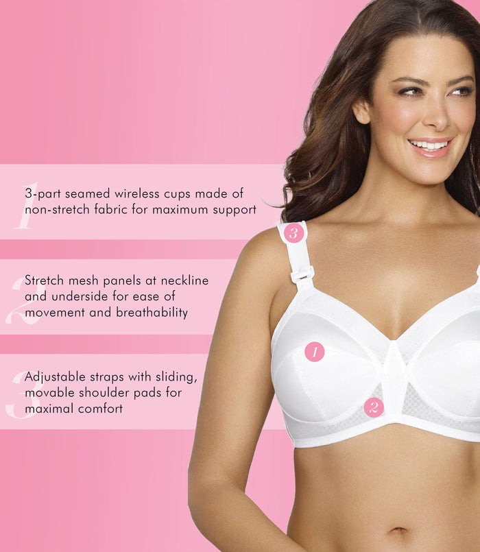 Exquisite Form FULLY® Original Wirefree Support Bra White