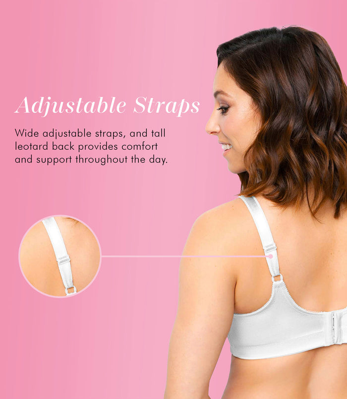 Exquisite Form FULLY® Side Shaping Wirefree Bra With Floral Lace White