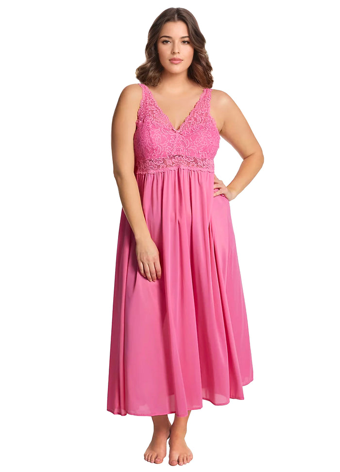 Exquisite Form NEW STYLE - Sleeveless Long Gown With Stretch Lace Perfumed Rose