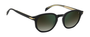 Eyewear By David Beckham DB 1007/S - Matte Black - Green Shaded Green Mirror