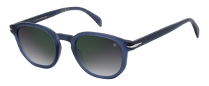 Eyewear By David Beckham DB 1007/S - Matte Blue - Grey Shaded Green Mirror