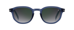 eyewear by david beckham DB 1007/S - Matte Blue - Grey Shaded Green Mirror