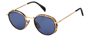 Eyewear By David Beckham DB 1033/S - Havana Gold - Blue Avio