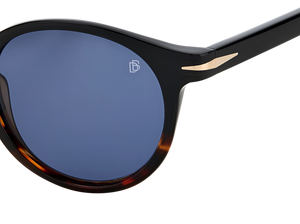 Eyewear By David Beckham DB 1036/S - Black Horn - Blue Avio