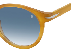 Eyewear By David Beckham DB 1036/S - Havana Honey - Dk Blue Shaded