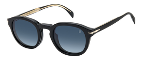 Eyewear By David Beckham DB 1080/CS - Black Gold - Blue Shaded Polarized