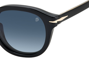 Eyewear By David Beckham DB 1080/CS - Black Gold - Blue Shaded Polarized