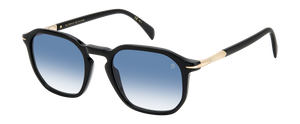 Eyewear By David Beckham DB 1115/S - Black - Dk Blue Shaded