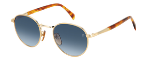 Eyewear By David Beckham DB 1116/S - Gold Havana - Dk Blue Shaded