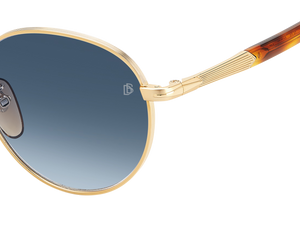 Eyewear By David Beckham DB 1116/S - Gold Havana - Dk Blue Shaded