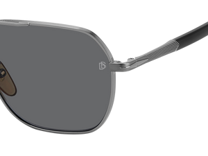 Eyewear By David Beckham DB 1128/G/S - Dark Ruthenium Black - Grey Polarized