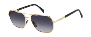 Eyewear By David Beckham DB 1128/G/S - Gold Black_ - Dark Grey Shaded