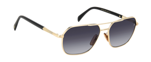 Eyewear By David Beckham DB 1128/G/S - Gold Black_ - Dark Grey Shaded