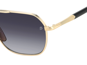 Eyewear By David Beckham DB 1128/G/S - Gold Black_ - Dark Grey Shaded