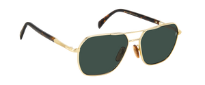 Eyewear By David Beckham DB 1128/G/S - Gold Havana - Green