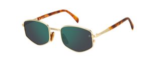 Eyewear By David Beckham DB 1129/S - Gold Honey Havana - Green Mirror
