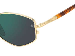 Eyewear By David Beckham DB 1129/S - Gold Honey Havana - Green Mirror