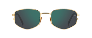 eyewear by david beckham DB 1129/S - Gold Honey Havana - Green Mirror