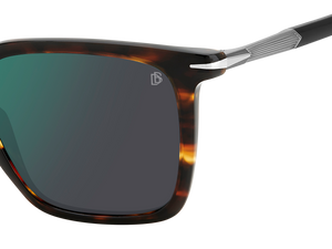 Eyewear By David Beckham DB 1130/S - Brown Horn - Green Mirror